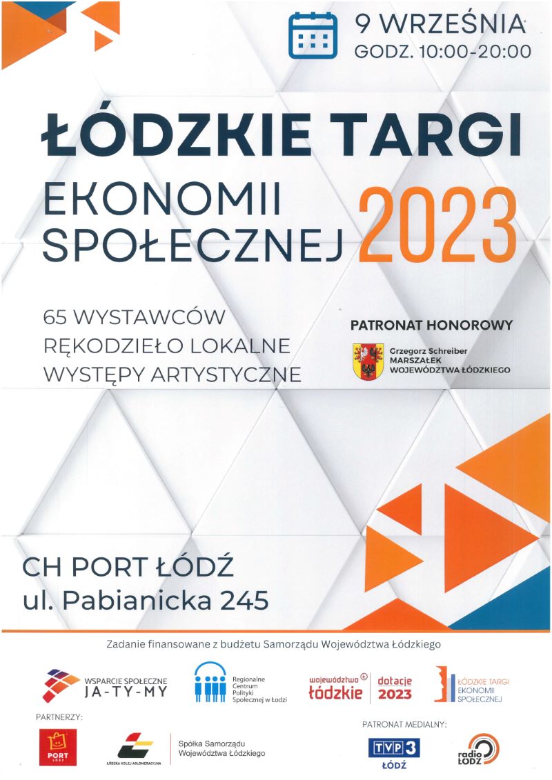 Zapraszamy na Łódzkie Targi Ekonomii Społecznej 2023